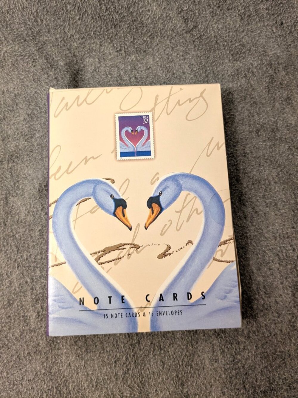 New, Sealed USPS Swan Note Cards